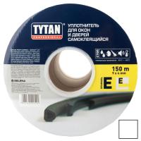 Уплотнитель-Е150-TYTAN-150м-9мм-4мм-белый