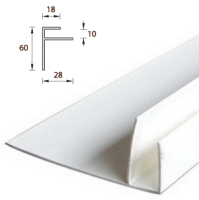 F-Профиль ПВХ широкий 60мм
