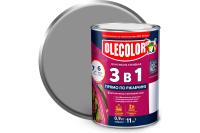 Грунт-эмаль по ржавчине OLECOLOR серый 7004 0,9кг