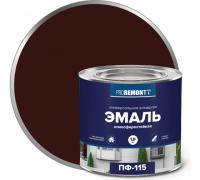 Эмаль PROREMONT ПФ115 Шоколадно-коричневая 1,9кг