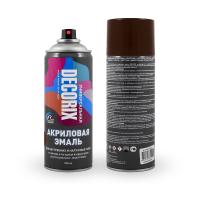 Краска аэроз. DECORIX универсальная коричневая 520мл
