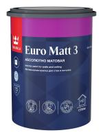 Краска TIKKURILA EURO MATT 3 латексная интерьерная 0,9л база А