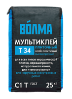 Клей для плитки Волма-Мультиклей 25кг