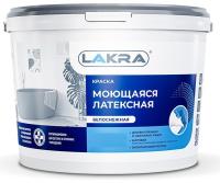 Краска ЛАКРА 6,5кг латексная моющаяся белая матовая