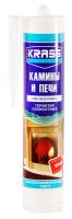 Герметик KRASS силикатный для каминов и печей 1250С черный 300мл