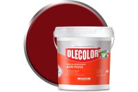 Эмаль OLECOLOR акриловая для пола 1кг красно-коричневый