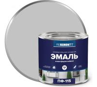 Эмаль PROREMONT ПФ115 Серая 1,9кг RAL 7004