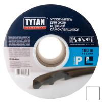 Уплотнитель-P100-TYTAN-100м-9мм-5,5мм-белый
