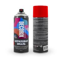 Краска аэроз. DECORIX универсальная ярко-красная 520мл