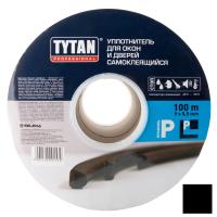 Уплотнитель-P100-TYTAN-100м-9мм-5,5мм-черный