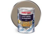 Грунт-Эмаль по ржавчине 3в1 MASTER PRIME 0,9л молотковая серый