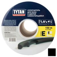Уплотнитель-Е150-TYTAN-150м-9мм-4мм-черный