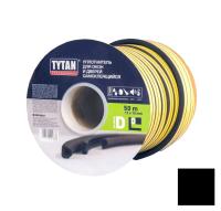 Уплотнитель-D50-TYTAN-50м-12мм-10мм-черный