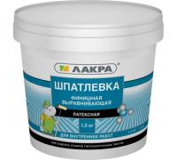 Шпатлевка латексная Лакра финишная выравнив.для ГКЛ 1,5кг Шпатлевка латексная Лакра финишная выравнив.для ГКЛ 1,5кг