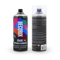 Краска аэроз. DECORIX Лак термостойкий +250С бесцветный 520мл