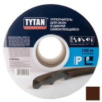 Уплотнитель-P100-TYTAN-100м-9мм-5,5мм-коричневый