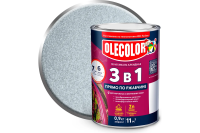 Грунт-эмаль по ржавчине OLECOLOR серебро 0,9кг