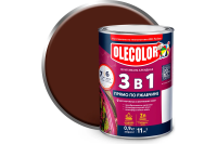 Грунт-эмаль по ржавчине OLECOLOR шоколадный 0,9кг