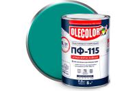 Эмаль ПФ-115 OLECOLOR 0,8кг бирюзовый