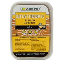 Шпатлевка по дереву Береза 0,6кг Лакра Шпатлевка по дереву Береза 0,6кг Лакра