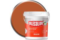 Эмаль OLECOLOR акриловая для пола 1кг желто-коричневый