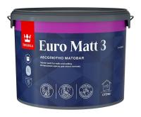 Краска TIKKURILA EURO MATT 3 латексная интерьерная 9л база А