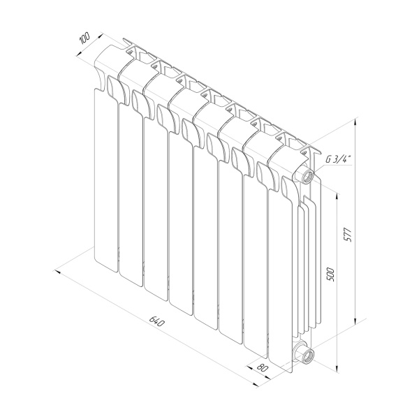 Радиатор RIFAR биметалл 500_8