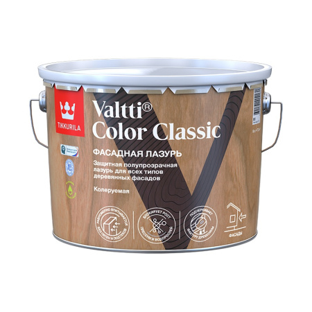 Антисептик TIKKURILA Valtti Color Classic EC 9л бесцветный